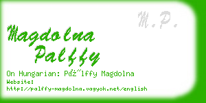 magdolna palffy business card